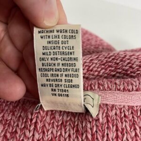 LL Bean Sweater Womens Medium Crewneck Pullover Knit Casual Marled Pullover Top - Picture 4 of 5